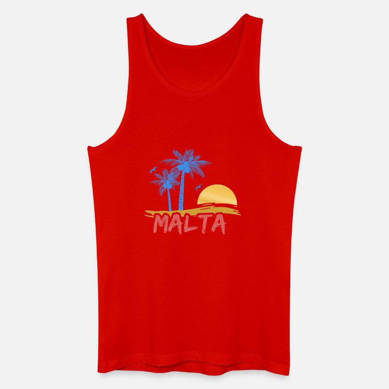 Malte - Débardeur bio Homme - rouge