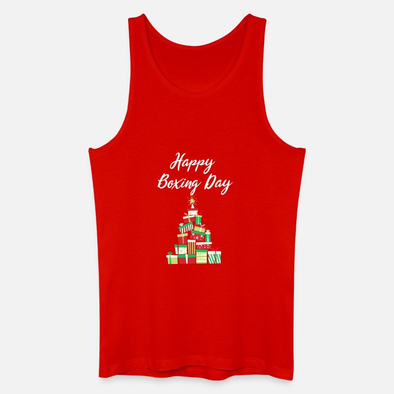 Happy Boxing Day Gift Stack - Men’s Organic Tank Top - red