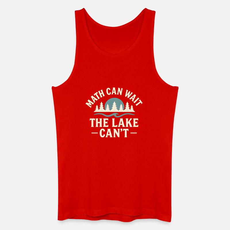 Le lac a hâte - Débardeur bio Homme - rouge