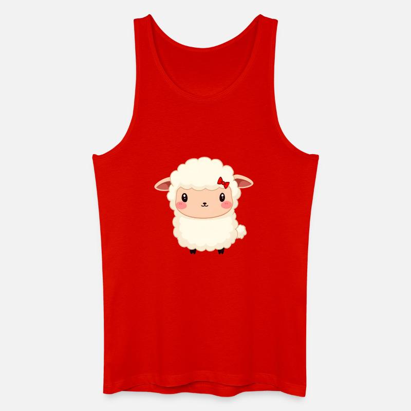 Schaf - Männer Bio Tank Top - Rot
