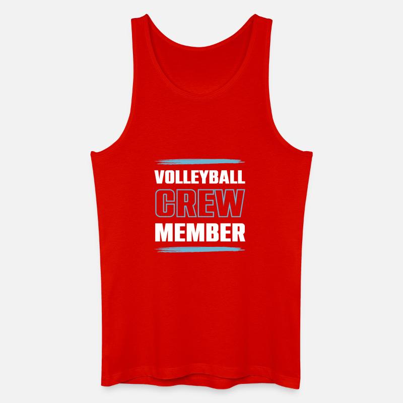 Volleyball Crew - Männer Bio Tank Top - Rot