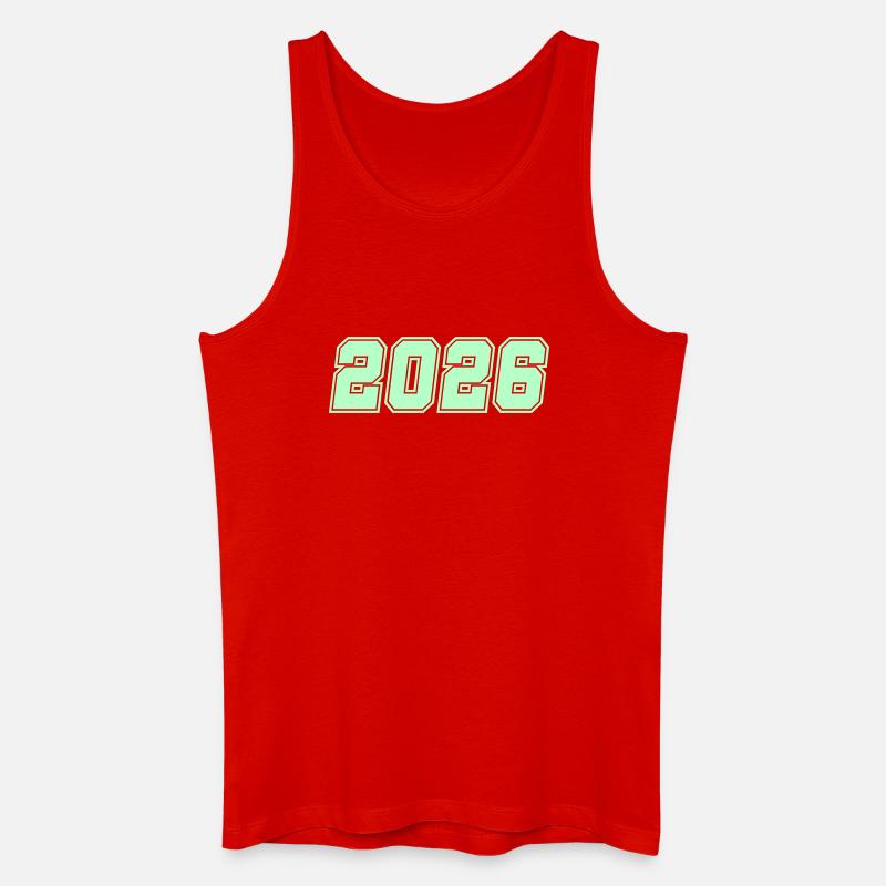 2026-- - Männer Bio Tank Top - Rot