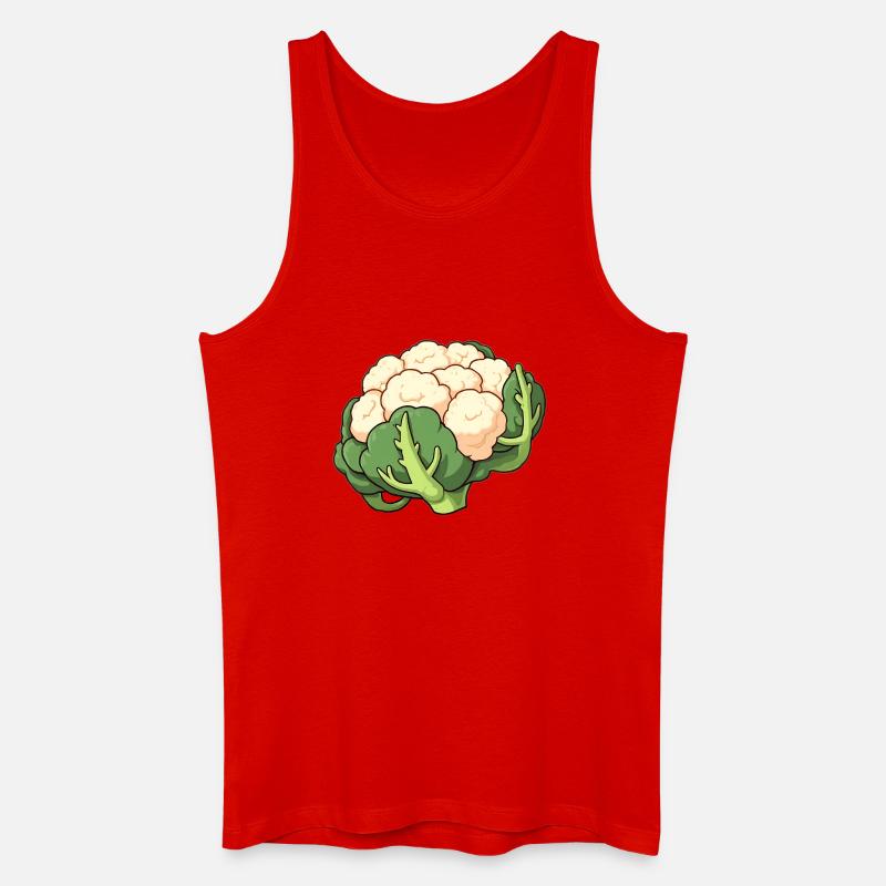 Blumenkohl - Männer Bio Tank Top - Rot