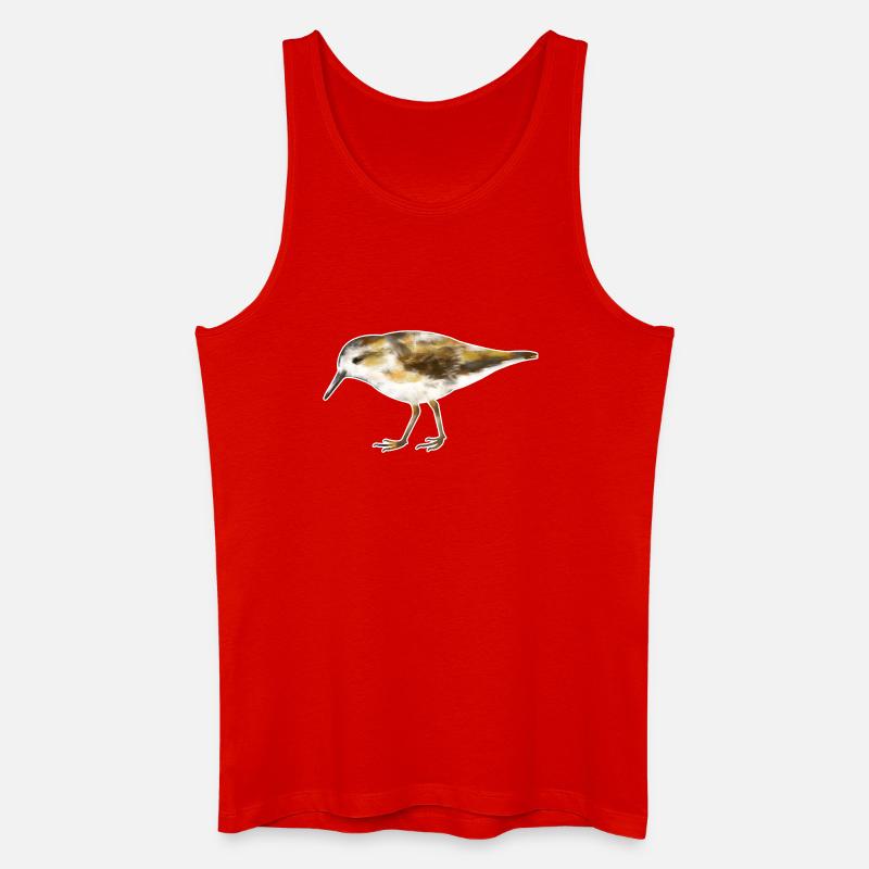 Zwergstrandläufer.1 - Männer Bio Tank Top - Rot