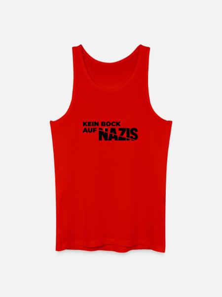 Kein_Bock_auf_Nazis - Männer Bio Tank Top - Rot