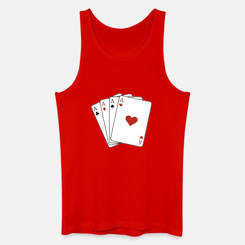 Carré d'as - Débardeur bio Homme - rouge