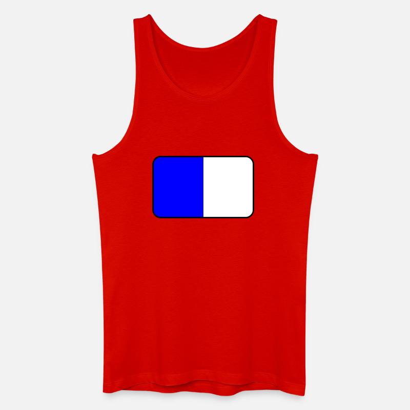 Emblème du drapeau de Spa - Débardeur bio Homme - rouge
