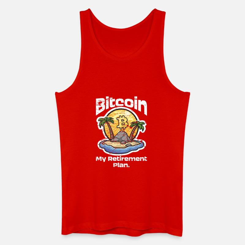 Plan Bitcoin - Männer Bio Tank Top - Rot