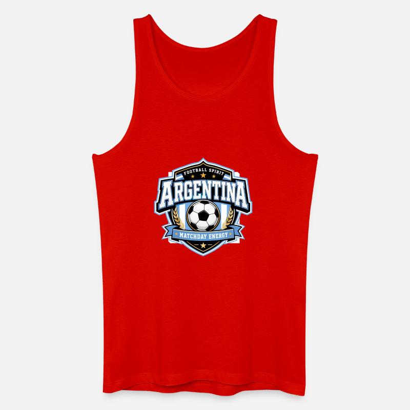 Argentinien Matchday Energie - Männer Bio Tank Top - Rot