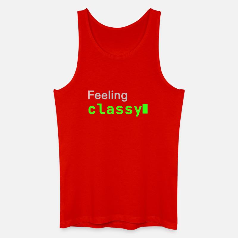 Feeling classy | Developer mood - Men’s Organic Tank Top - red