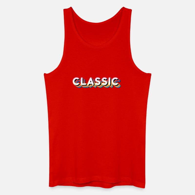 Retro Klassik - Männer Bio Tank Top - Rot