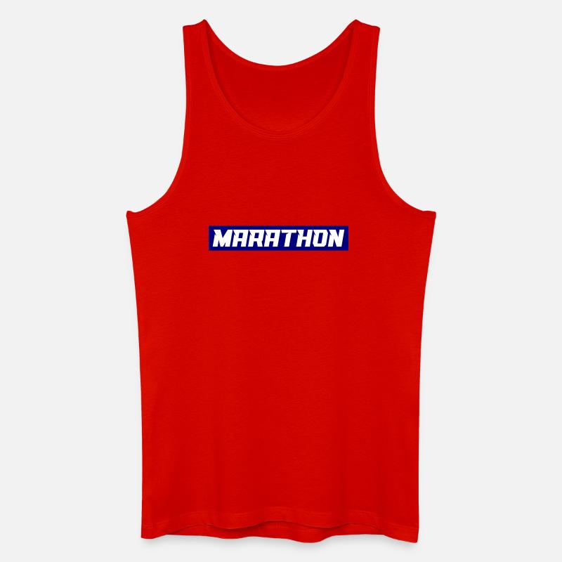 Marathon - Männer Bio Tank Top - Rot