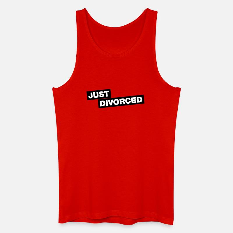 Just divorced - Männer Bio Tank Top - Rot