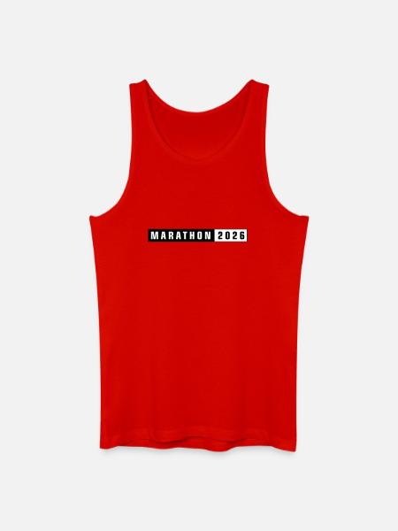 Marathon 2026 - Débardeur bio Homme - rouge