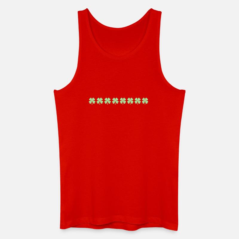 Pastel Clover Row - Männer Bio Tank Top - Rot