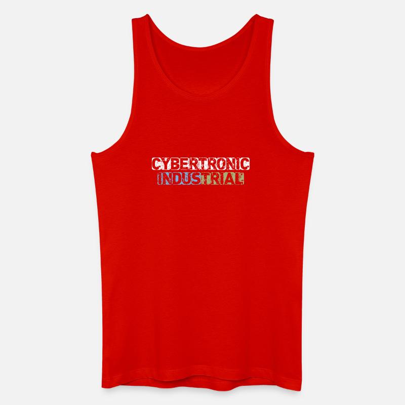 Cybertronic Industrial - Männer Bio Tank Top - Rot