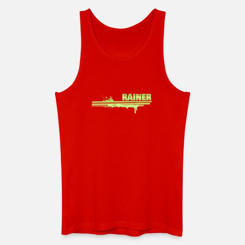 Rainer - Männer Bio Tank Top - Rot