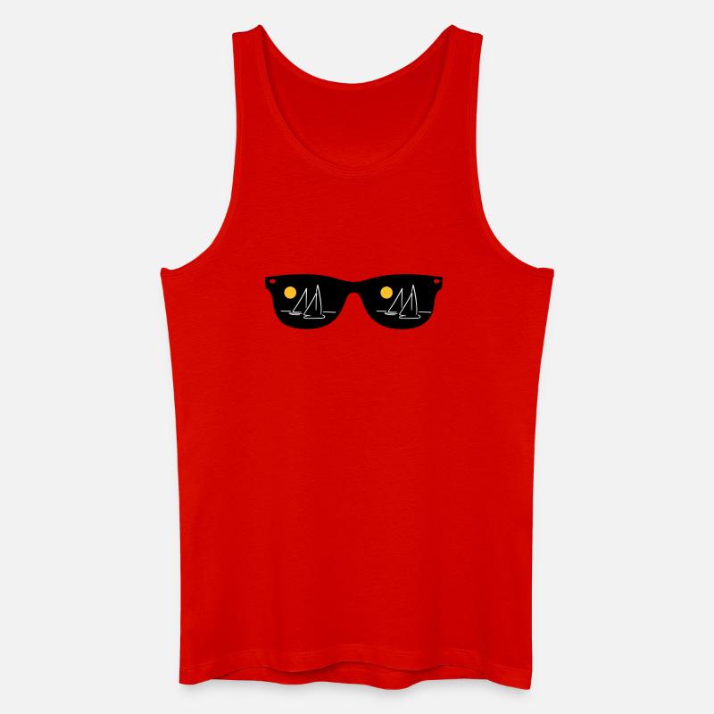 segeln - Männer Bio Tank Top - Rot