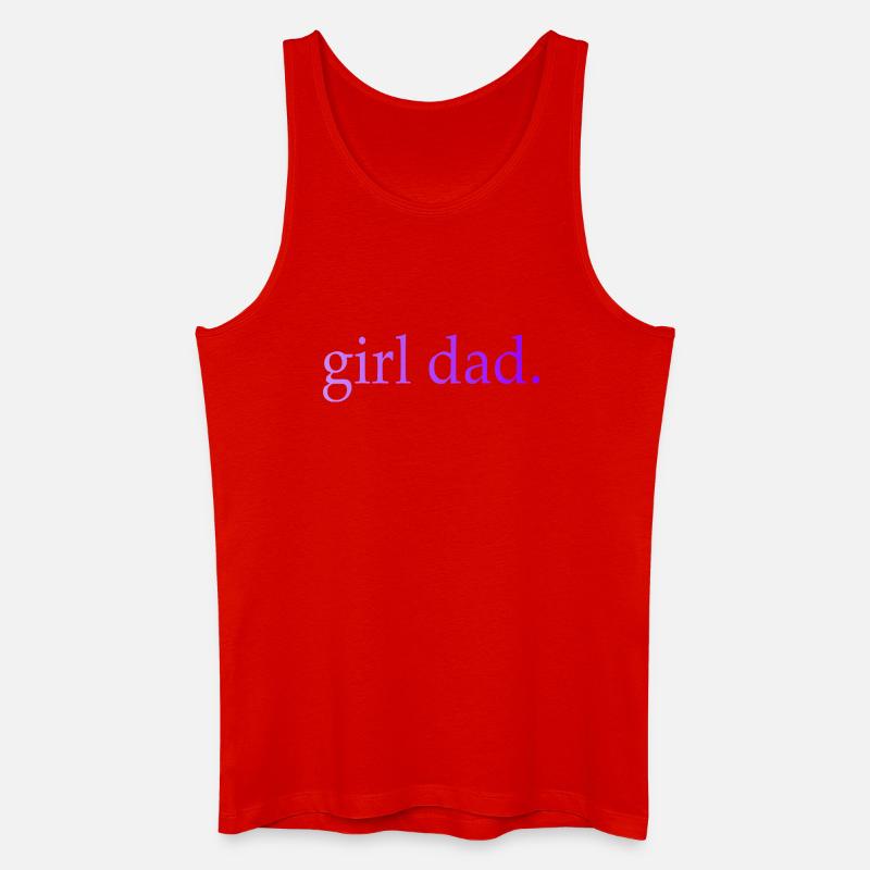 Girl Dad Geschenk Vaterschaft - Männer Bio Tank Top - Rot