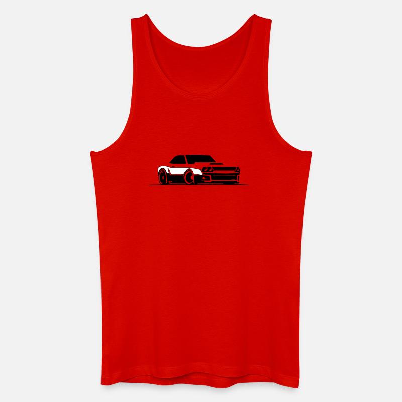 Challenger SRT Hellcat - Männer Bio Tank Top - Rot