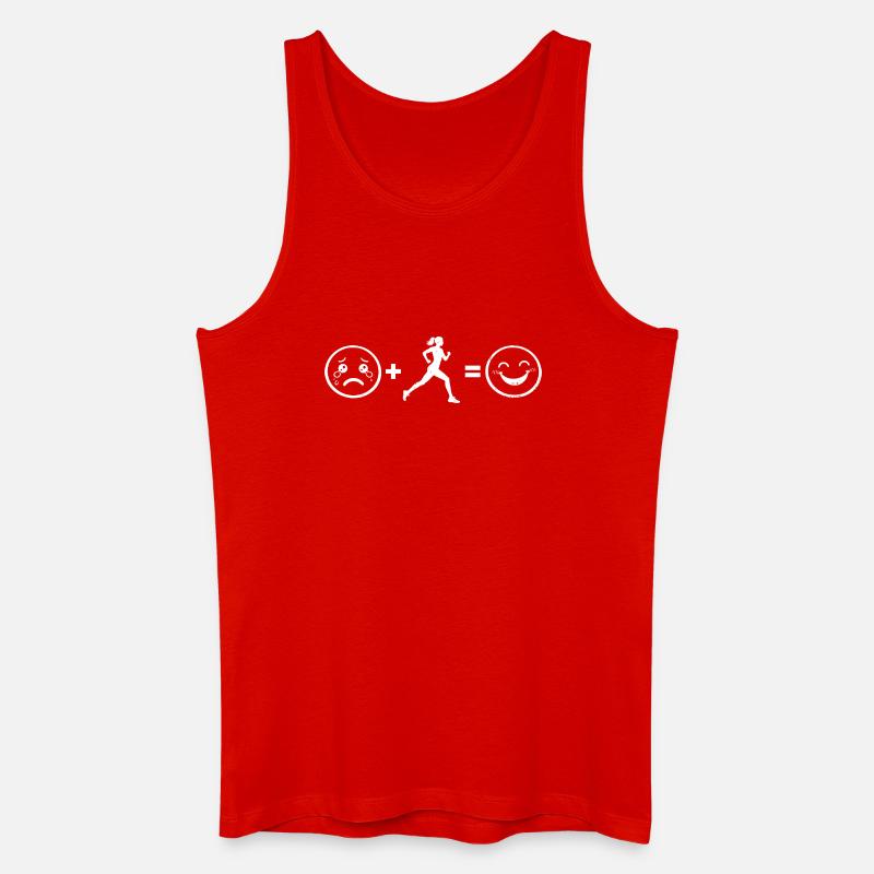 Geschenkidee für eine Running mit Running - Männer Bio Tank Top - Rot