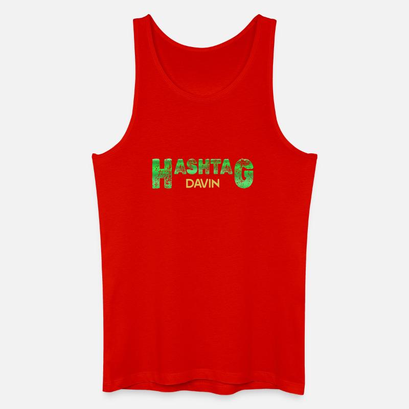 Davin Davin - Männer Bio Tank Top - Rot