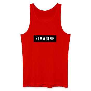 _Imagine - Men’s Organic Tank Top - red - Front
