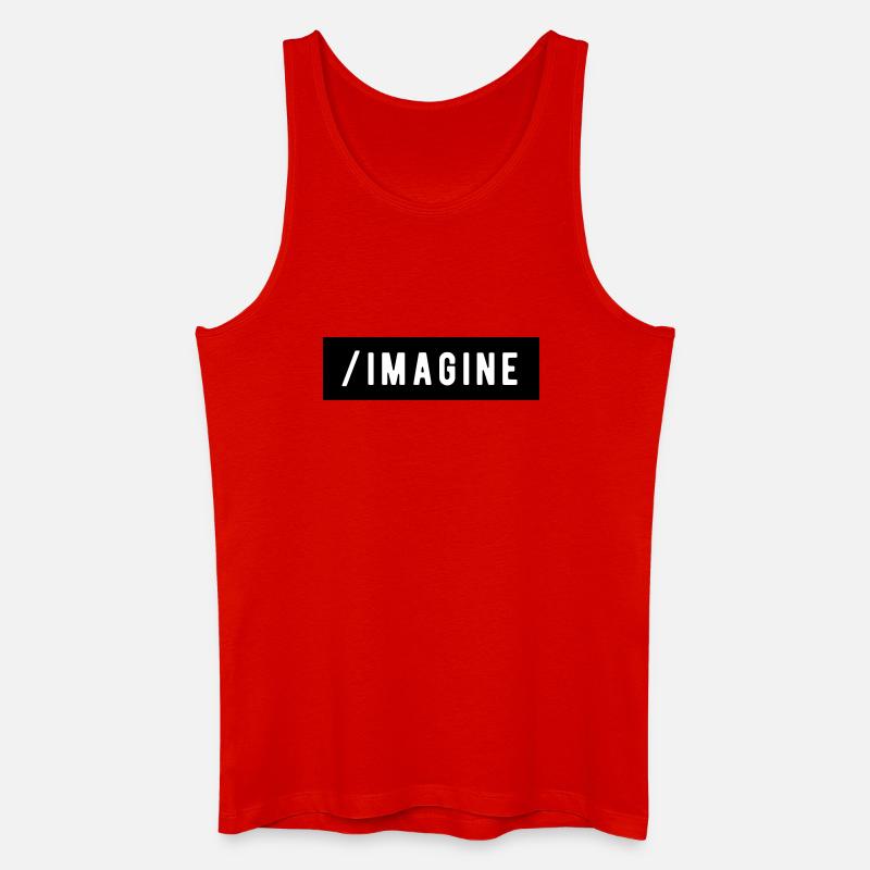 _Sich vorstellen - Männer Bio Tank Top - Rot