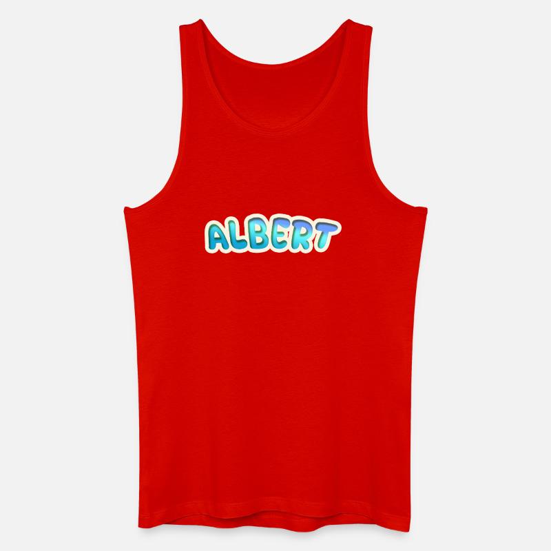 Albert als Beruf - Männer Bio Tank Top - Rot