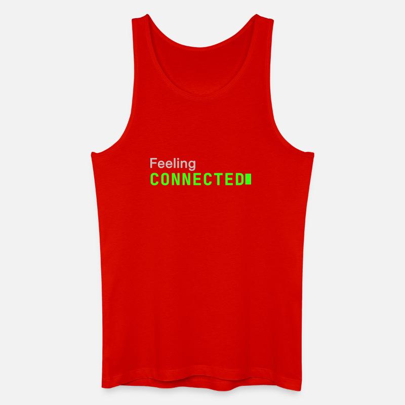 Feeling connected | Developer mood - Men’s Organic Tank Top - red