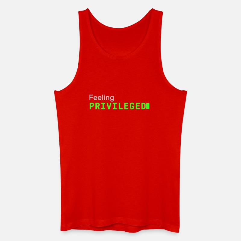Feeling Privileged | Developer mood - Männer Bio Tank Top - Rot
