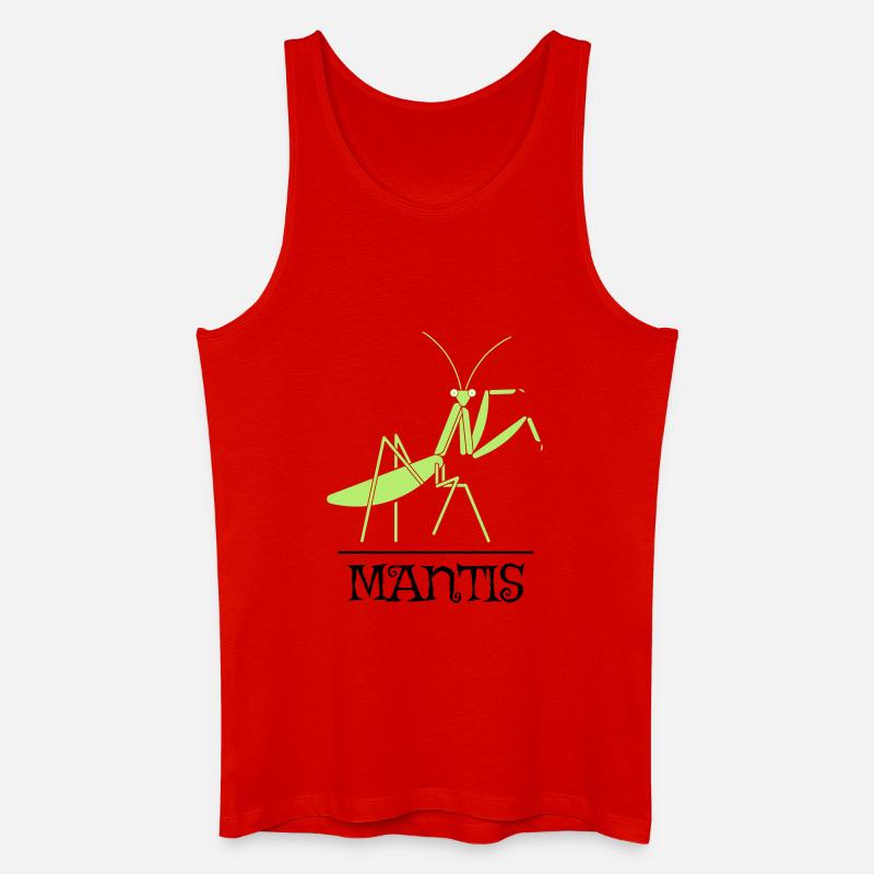 Gottesanbeterin – Mantis Insekt Natur - Männer Bio Tank Top - Rot