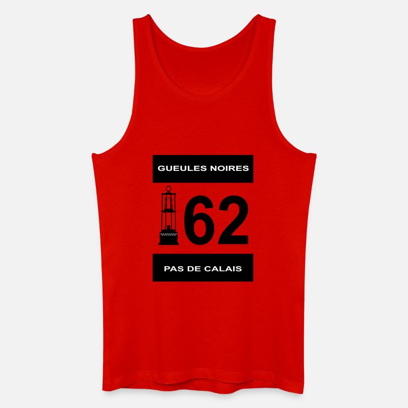 62 Pas de Calais - Männer Bio Tank Top - Rot