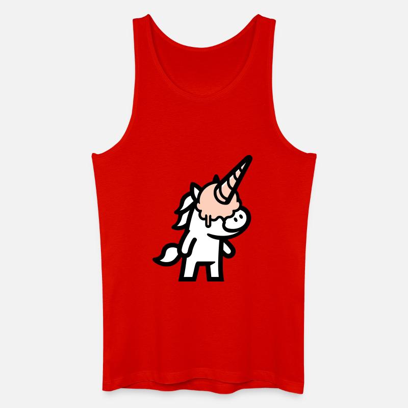 Eishorn - Männer Bio Tank Top - Rot