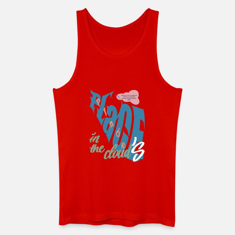 Place in the clouds Graffiti - Männer Bio Tank Top - Rot