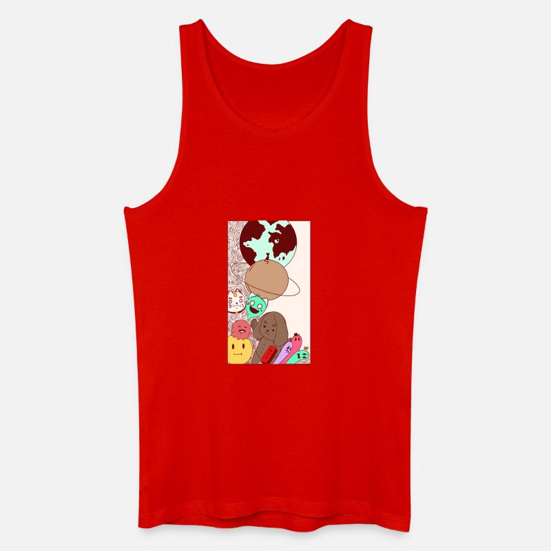 Colors-Universum - Männer Bio Tank Top - Rot
