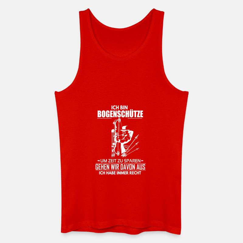 Bogenschütze - Männer Bio Tank Top - Rot