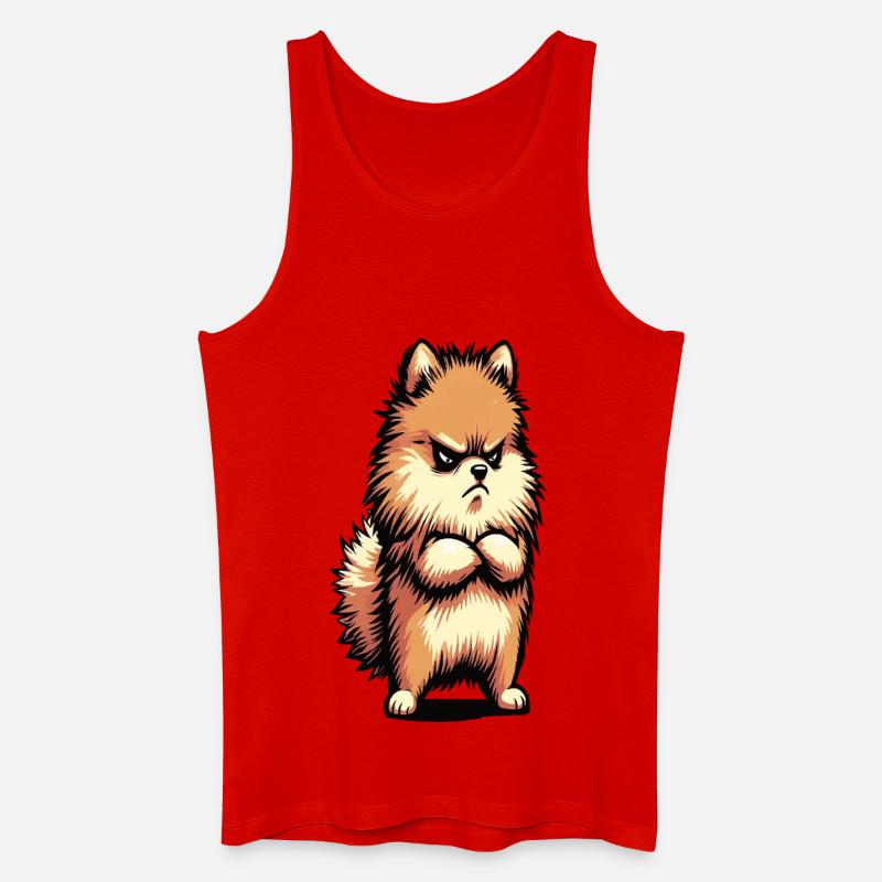 Zwergspitz Zwergspitze Zwerspitzhalter Spitz - Männer Bio Tank Top - Rot
