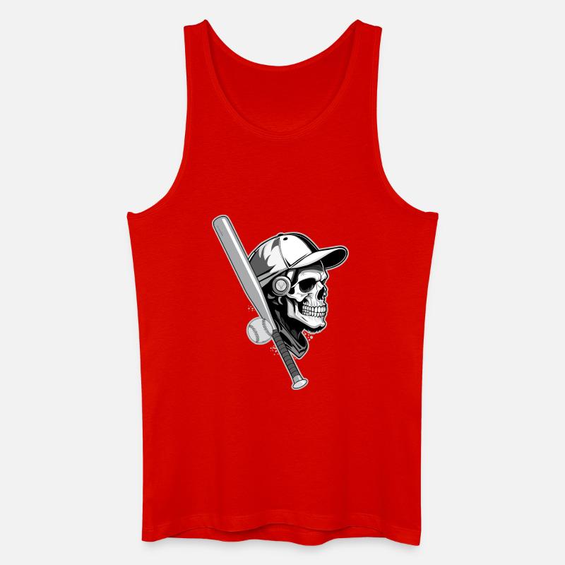 BASEBALL-HACKFLEISCH - Männer Bio Tank Top - Rot