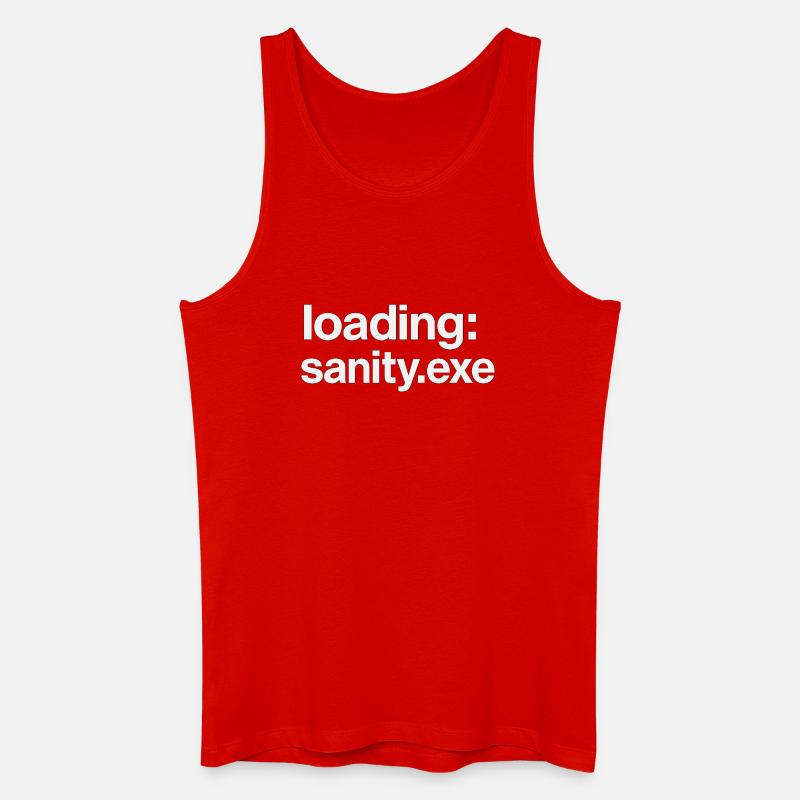 loading: sanity.exe - Männer Bio Tank Top - Rot