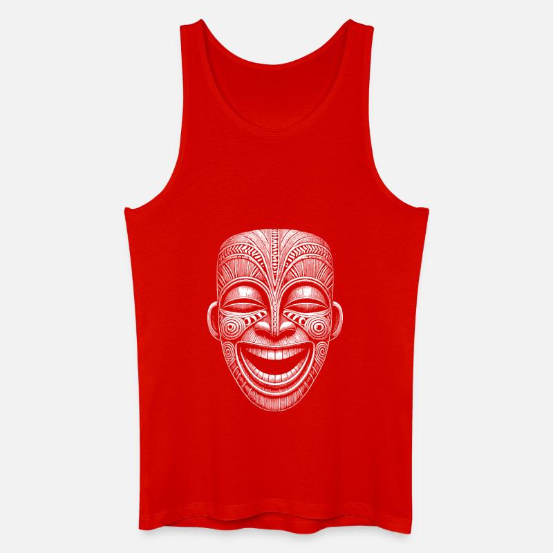 Maske - Männer Bio Tank Top - Rot
