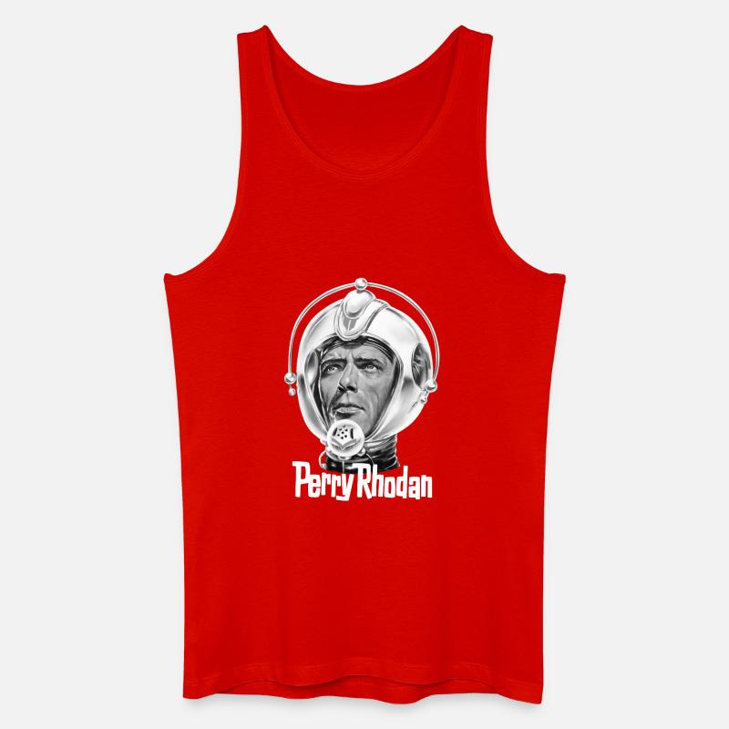 PERRY RHODAN Kopf - Männer Bio Tank Top - Rot