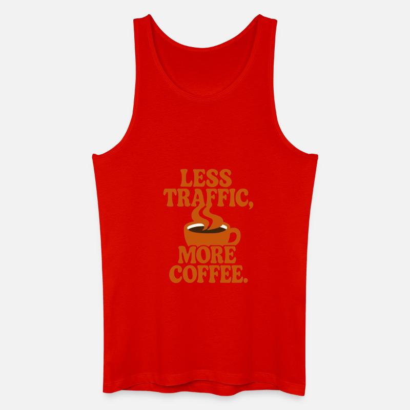 Productivité Caféinée : Zéro Perte de Temps - Men’s Organic Tank Top - red
