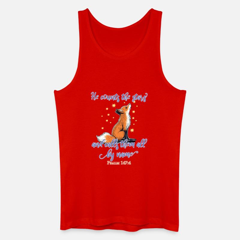 Fuchs Christlich - Männer Bio Tank Top - Rot