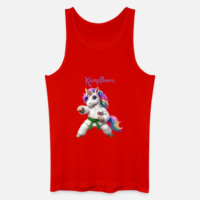 Das Kampfhorn - Männer Bio Tank Top - Rot