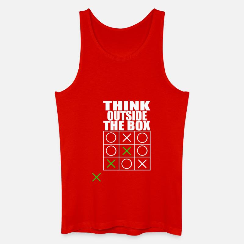 think outside the box - Männer Bio Tank Top - Rot