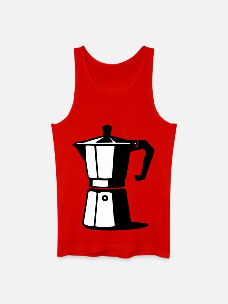Espresso pot - Men’s Organic Tank Top - red