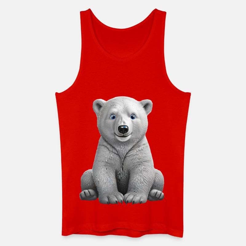 Eisbaer - Männer Bio Tank Top - Rot