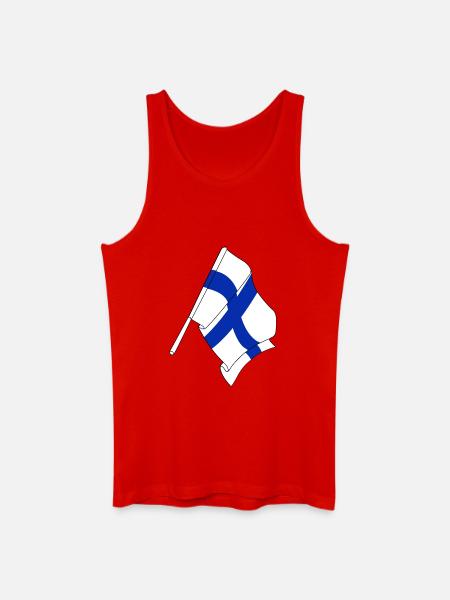 Flag of Finland - Men’s Organic Tank Top - red