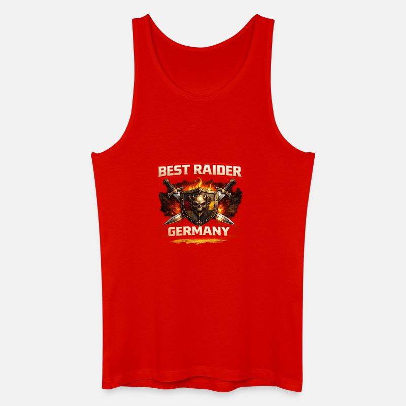 Bester Raider Deutschland - Männer Bio Tank Top - Rot